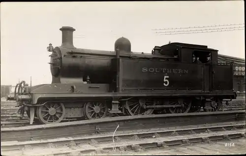 Ak Britische Eisenbahn, Dampflokomotive 5, Southern Railway