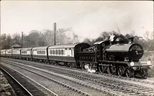 Ak Britische Eisenbahn, Dampflokomotive 207, LB & SCR