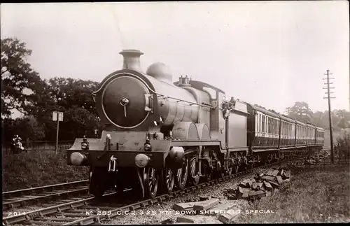 Ak Britische Eisenbahn, Dampflokomotive 259, GCR, Down Sheffield Special