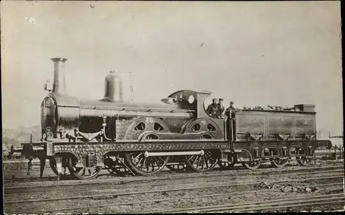 Ak Britische Eisenbahn, Dampflokomotive 78, North Eastern Railway, Midland Railway