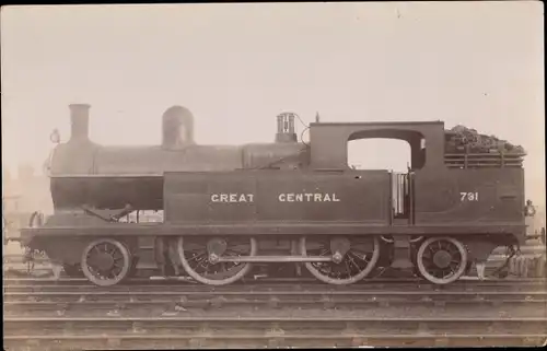 Ak Britische Eisenbahn, Dampflokomotive 731, Great Central Railway