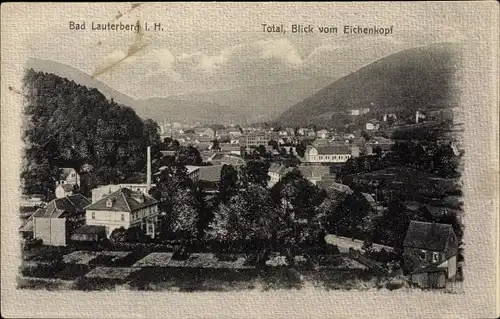 Ak Bad Lauterberg im Harz, Panorama, Blick vom Eichenkopf