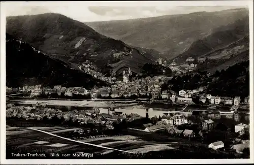 Ak Traben Trarbach Rheinland Pfalz, Panorama, Blick vom Montroyal