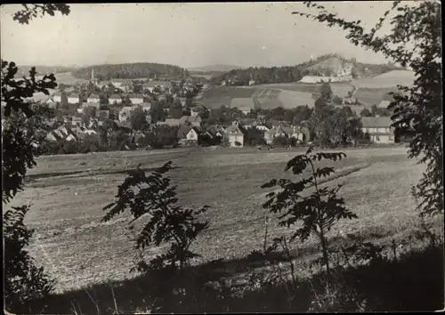 Ak Ebersbach in Sachsen, Panorama vom Ort