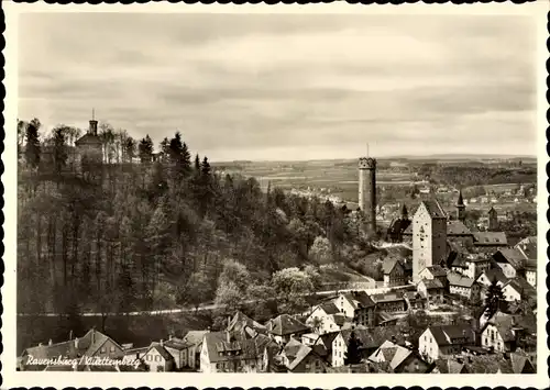 Ak Ravensburg in Oberschwaben, Panorama vom Ort
