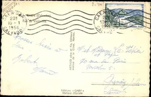 Ak Caen Calvados, Rue de Vaucelles