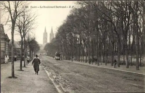 Ak Caen Calvados, Boulevard Bertrand