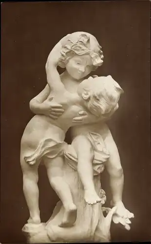 Ak Plastik Geschwisterliebe