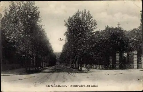 Ak Le Vésinet Yvelines, Boulevard du Midi