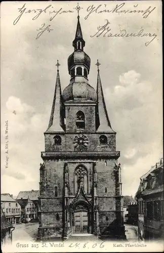 Ak Sankt Wendel Saarland, Katholische Pfarrkirche