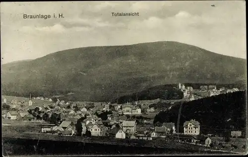 Ak Braunlage im Oberharz, Totale vom Ort