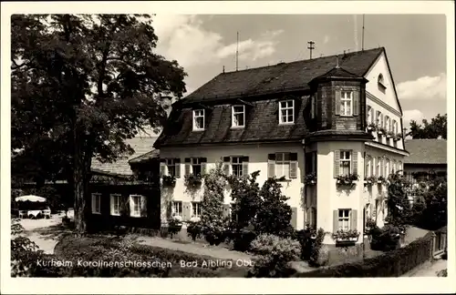 Ak Bad Aibling in Oberbayern, Kurheim Karolinenschlösschen, Gesamtansicht