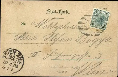 Passepartout Ak Karlovy Vary Karlsbad Stadt, Villenkolonie Westend