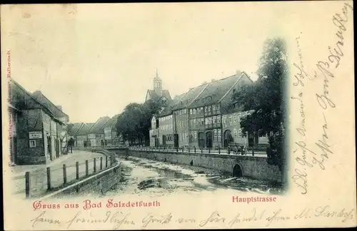 Ak Bad Salzdetfurth in Niedersachsen, Hauptstraße