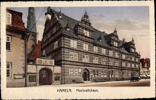 Ak Hameln in Niedersachsen, Ortsansicht, Hochzeitshaus
