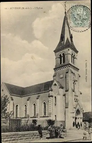Ak Auverse Maine-et-Loire, L'Eglise