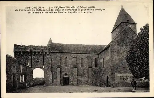 Ak Aubigne Briand Maine-et-Loire, L'Eglise