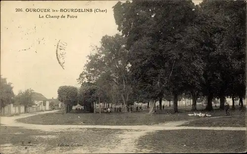 Ak Ourouer les Bourdelins Cher, le Champ de Foire