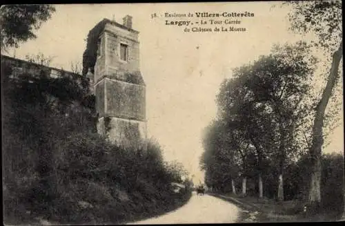 Ak Largny sur Automne Aisne, La Tour Carree du Chateau de la Muette