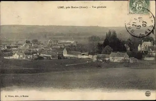 Ak Lime Aisne, Vue generale