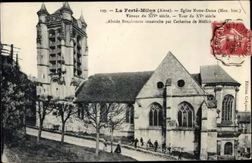 Ak La Ferté Milon Aisne, Eglise Notre Dame