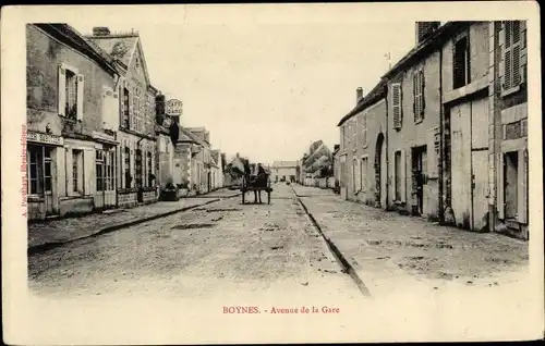 Ak Boynes Loiret, Avenue de la Gare