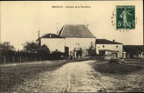 Ak Fenioux Deux Sèvres, Chateau de la Braudiere