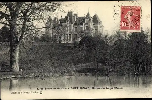 Ak Parthenay Deux Sèvres, Chateau des Loges
