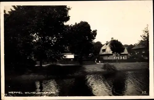 Ak Meppel Drenthe Niederlande, Wilhelminapark