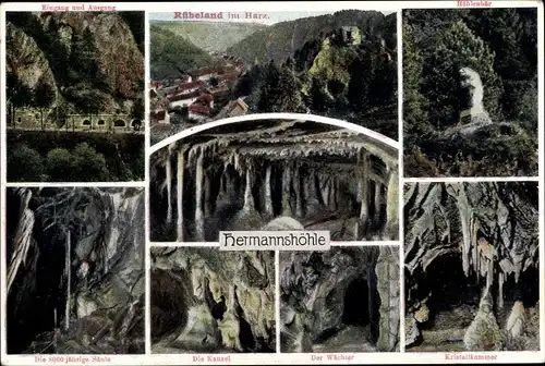Ak Rübeland Oberharz am Brocken, Hermannshöhle