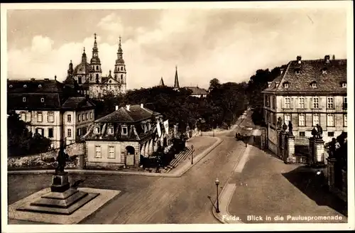 Ak Fulda in Osthessen, Blick in die Pauluspromenade