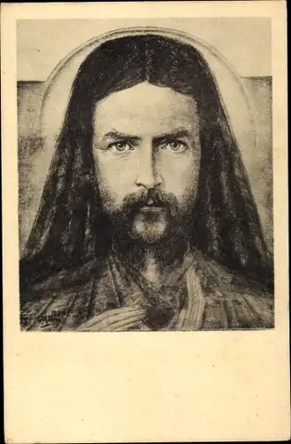 Künstler Ak Jesus Christus, Portrait