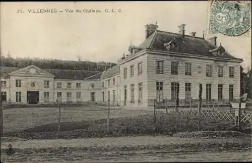 Ak Villennes sur Seine Yvelines, Château, vue générale