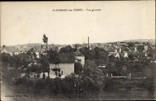 Ak St Germain des Fosses Allier, Vue generale