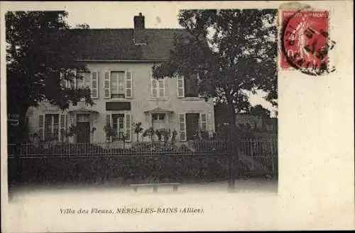 Ak Néris les Bains Allier, Villa des Fleurs