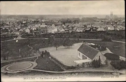 Ak Moulins Allier, Vue generale prise d'Izeure