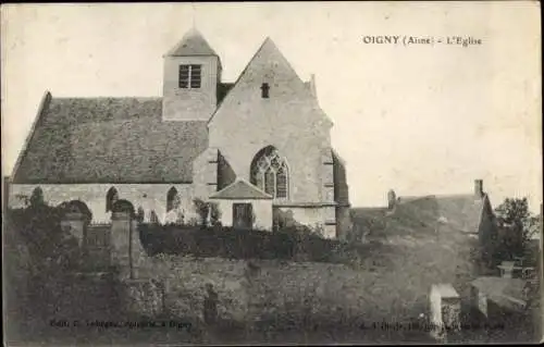 Ak Oigny Aisne, L'Eglise