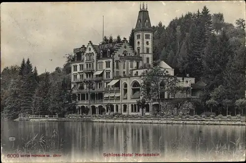 Ak Hertenstein Kanton Luzern, Schloss Hotel Hertenstein