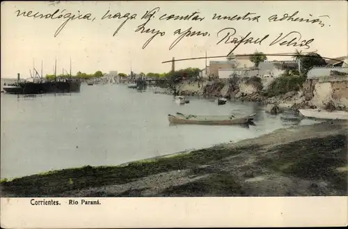 Ak Corrientes Argentinien, Rio Parana