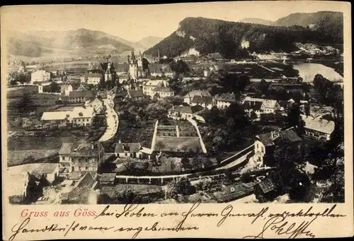 Ak Göss Leoben Steiermark, Panorama