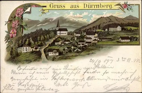Litho Bad Dürrnberg bei Hallein in Salzburg, Panorama