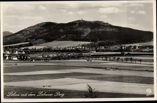 Ak Löbau in Sachsen, Panorama, Löbauer Berg