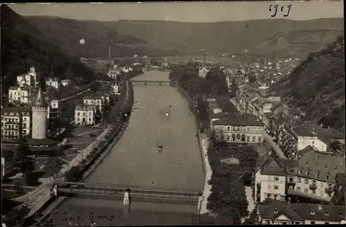 Foto Ak Bad Ems an der Lahn, Fliegeraufnahme vom Ort