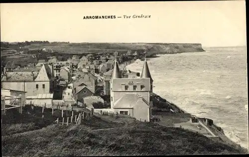 Ak Arromanches Calvados, Vue générale