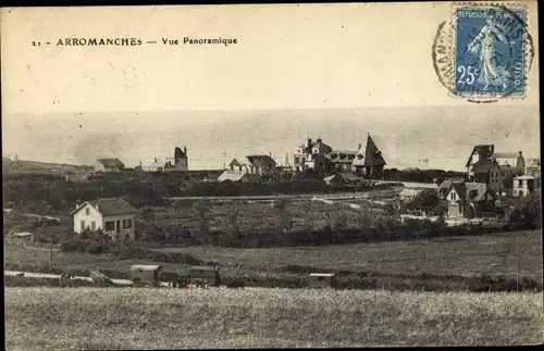 Ak Arromanches Calvados, Vue générale