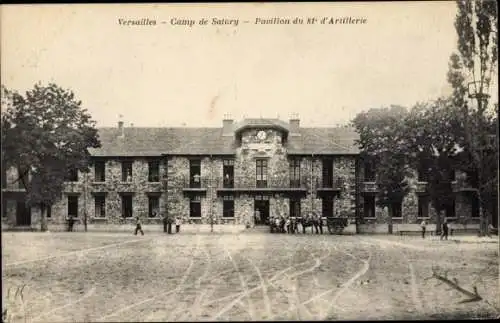 Ak Versailles Yvelines, Camp de Satory, Pavillon du 81e d'Artillerie