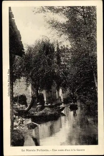 Ak Seux Sevres, Une route d'eau a la Garette