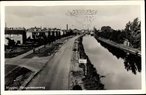 Ak Meppel Drenthe Niederlande, Hoogeveenseweg