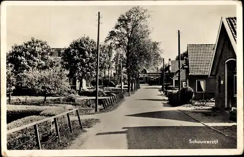 Foto Ak Schouwerzijl Groningen Niederlande, Ortspartie