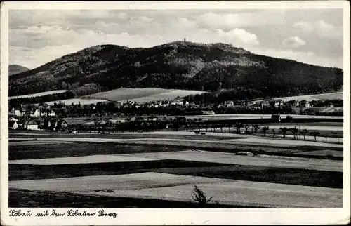 Ak Löbau in Sachsen, Panorama, Löbauer Berg